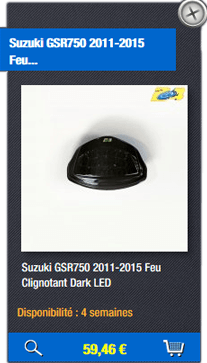 Suzuki GSR750 2011-2015 Feu...