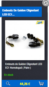 Embouts de Guidon Clignotant LED EC1...