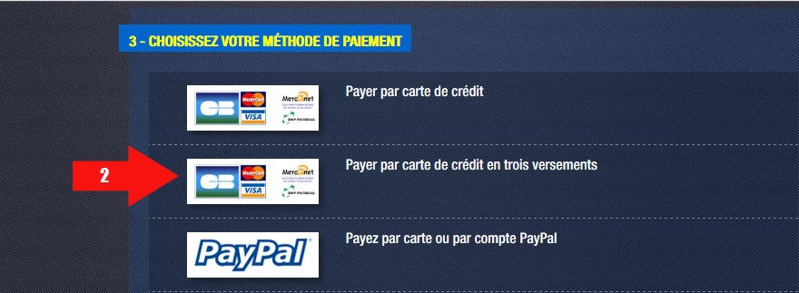 mode de paiement